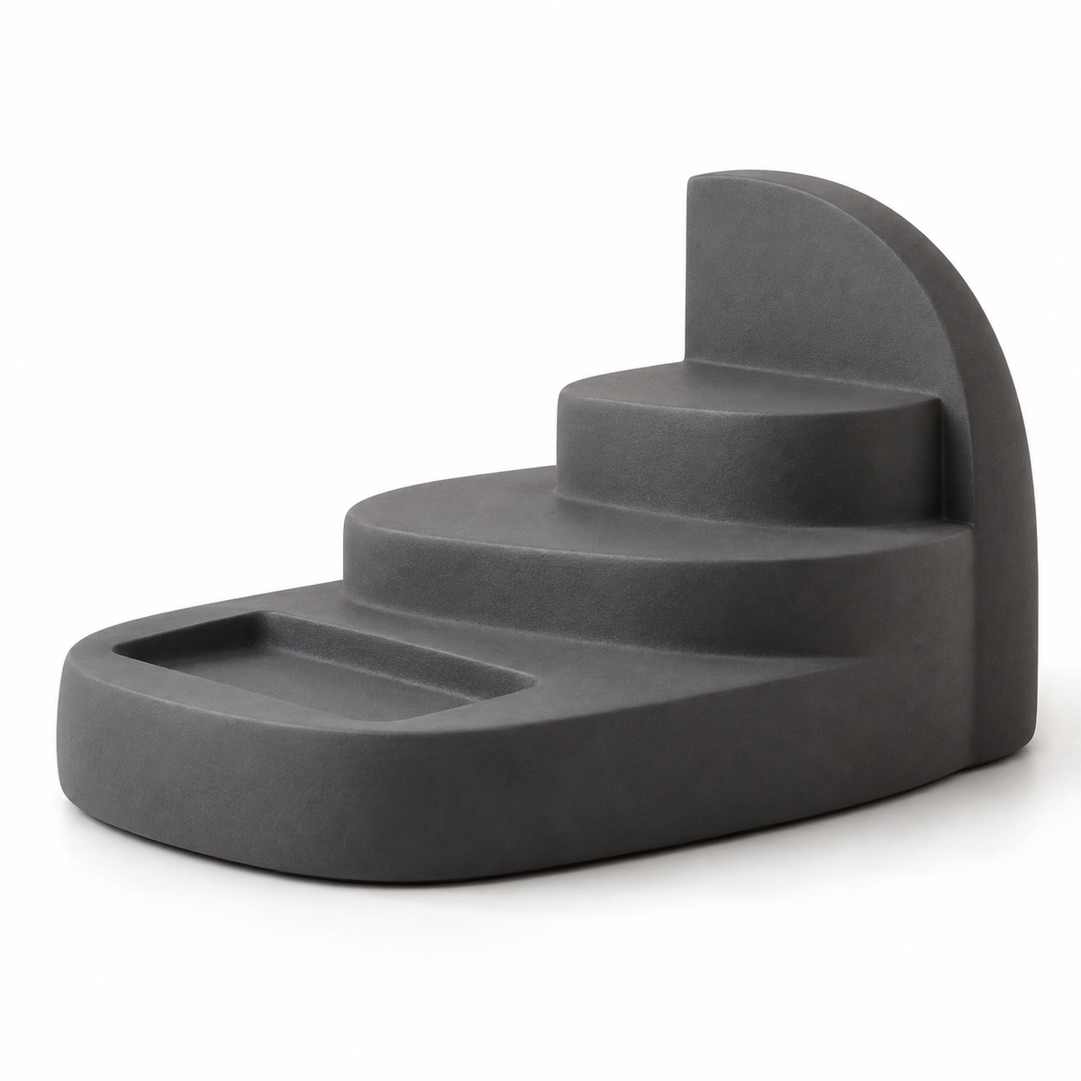 Cenvora Quiet Terrace Resin Sculpture - Charcoal Gray