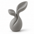 Mirevon Sprout Fold Resin Sculpture - Stone Gray